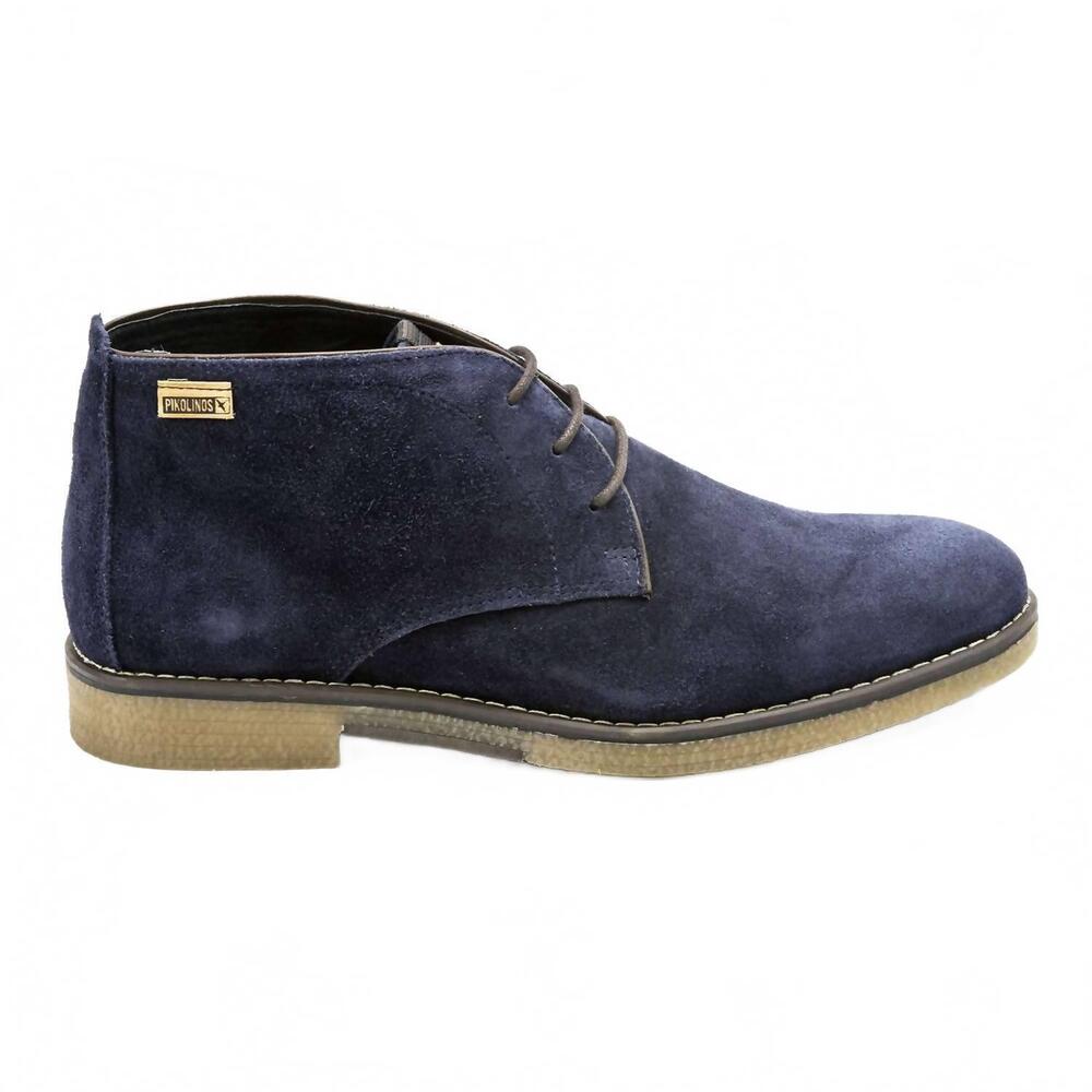 NEW PIKOLINOS men's irun suede ankle boots in navy